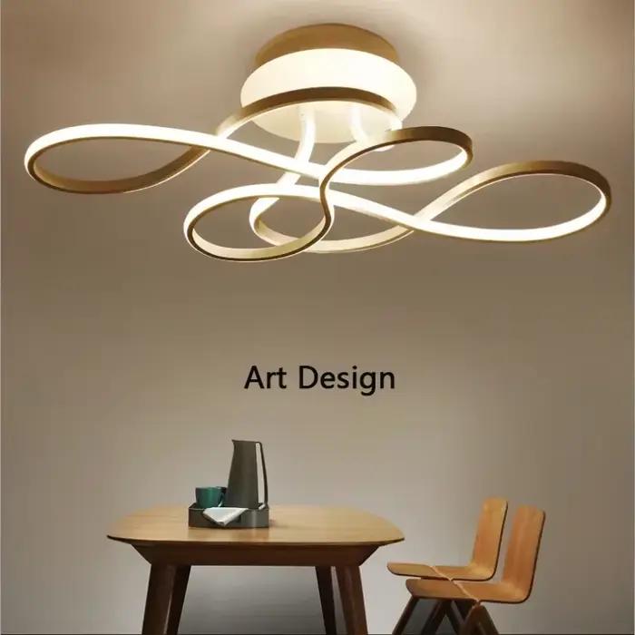 Plafond moderne à LEDs lustre pour salon salle à manger plafonnier chambre balcon décoration de la maison luminaire