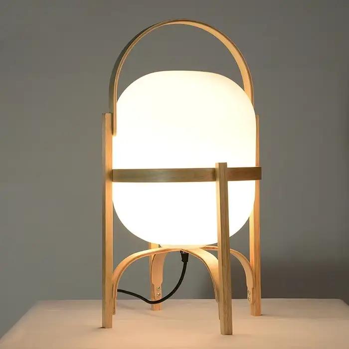Lampe sur pied en bois moderne et simple pour salon, bureau, chambre à coucher, décoration de maison, source de lumière douce et durable