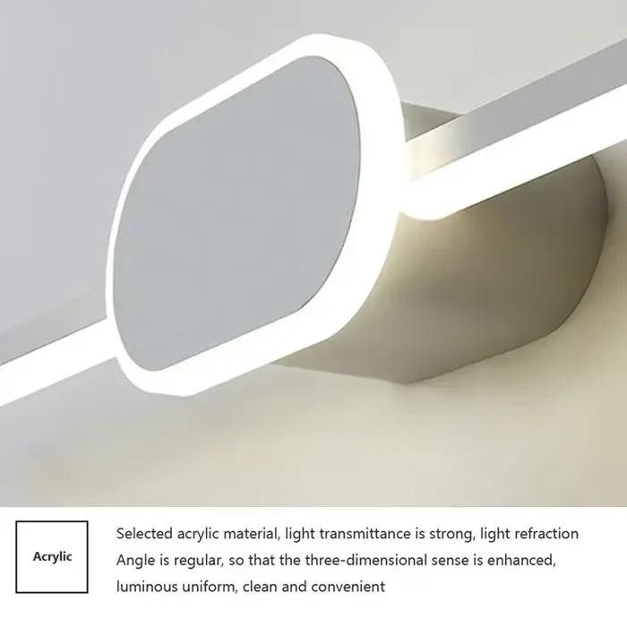 Applique murale de salle de bain en aluminium, trois couleurs, pour chambre à coucher moderne, éclairage LED pour maquillage, lampe de chevet, éclairage mural d'ambiance