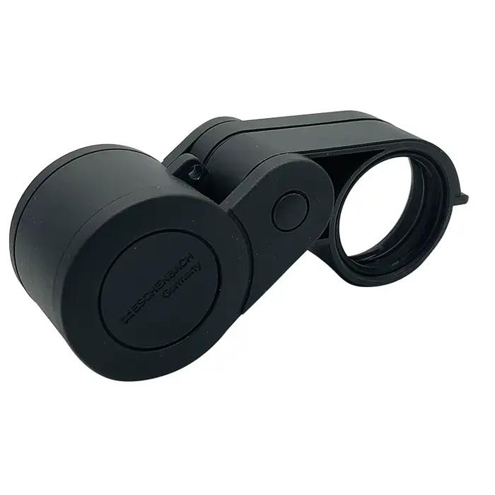 Eschenbach Loupe pliante allemande 3 en 1, lentille triple achromatique de 23 mm, grossissement 3x/6x/9x, loupe de poche pour bijoutiers