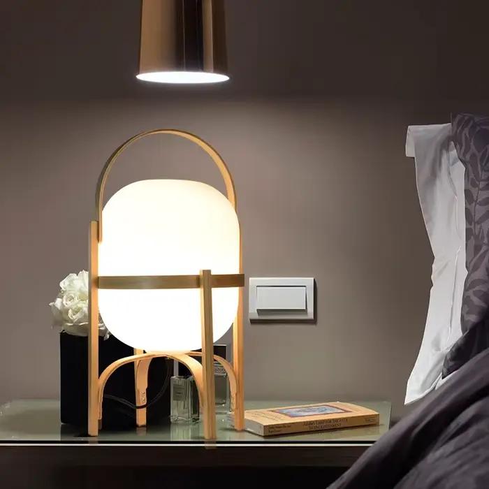 Lampe sur pied en bois moderne et simple pour salon, bureau, chambre à coucher, décoration de maison, source de lumière douce et durable