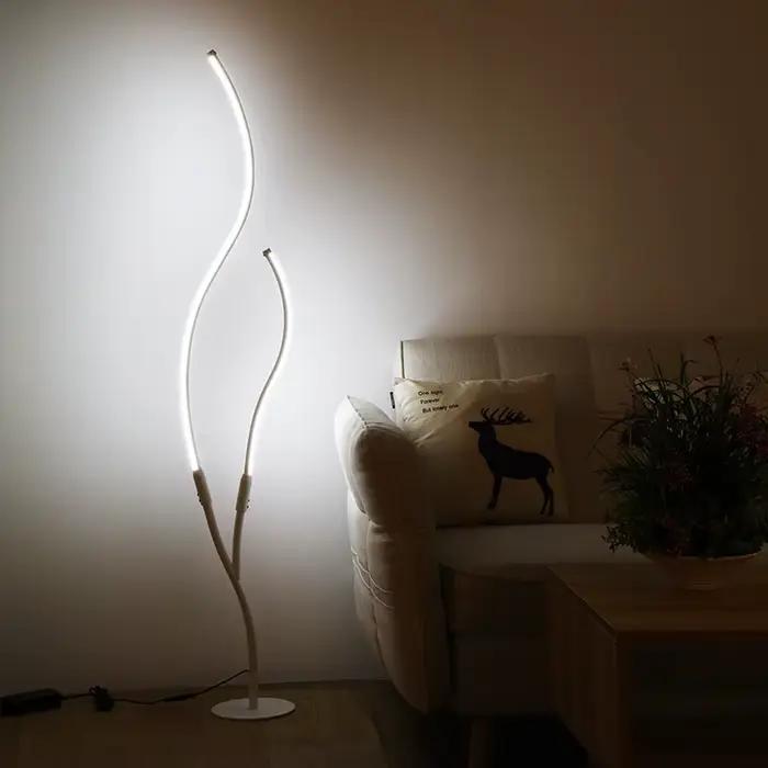 Lampadaires créatifs en forme de branches d'arbre LED modernes pour salon et chambre à coucher avec télécommande