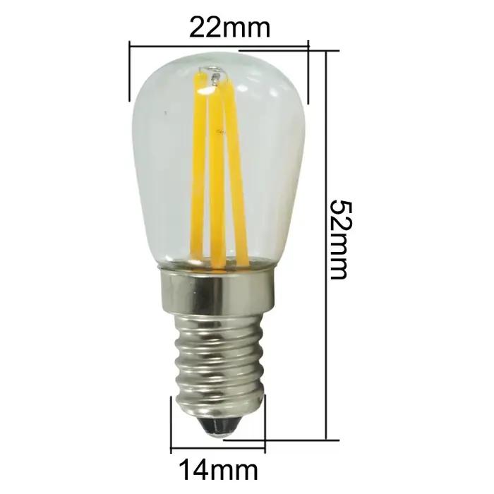 Ampoule à filament LED pour budgétaire domestique, super lampe bougie, basse tension, 3W, E14, B15, 12V, 24 V, 110V, 220V