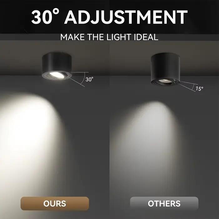 Spot LED encastrable à 3 couleurs changeantes pour la maison – Éclairage décoratif intérieur