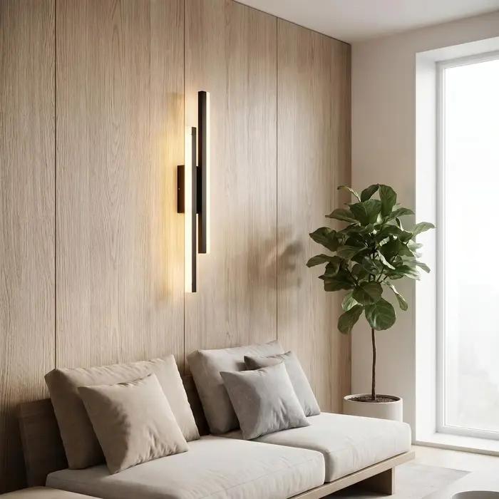Applique murale moderne en acrylique 85-265V, idéale pour salon, salle à manger, chambre à coucher, chevet, luminaires LED d'intérieur