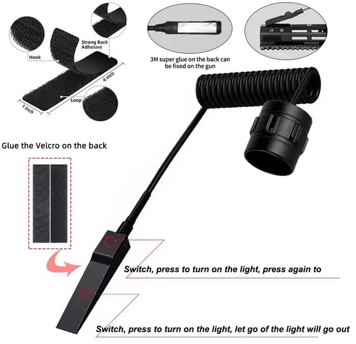 Lampe de poche LED aste USB professionnelle pour la chasse, lumens élevés, lampes torches inj, lampes de poisson étanches, Dulscout