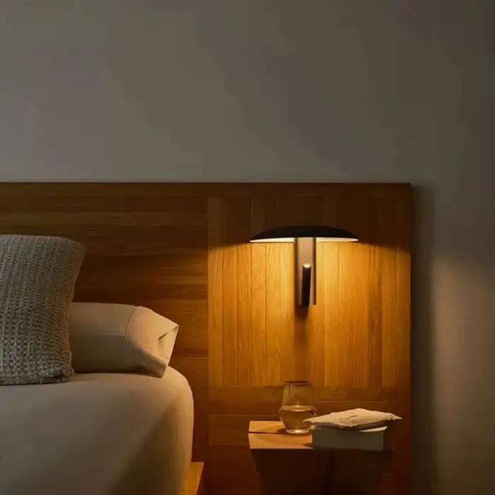 Applique murale créative moderne 2 LED noir Orange vert métal avec interrupteur 3000K nordique maison champignon lumière Restaurant luminaire