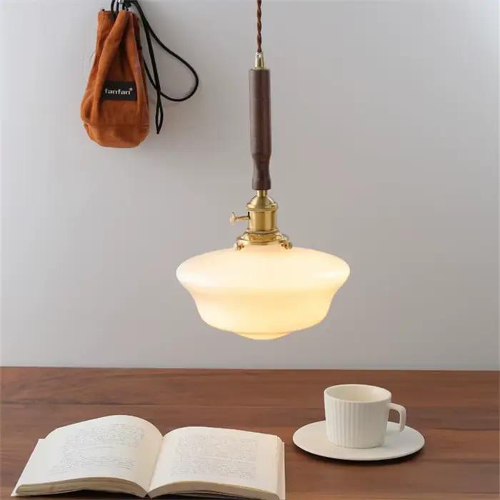 Lampe à suspension d'école de luxe nordique bourgeon verre lumière décoration de la maison suspension pour la maison balcon salon loft lumière