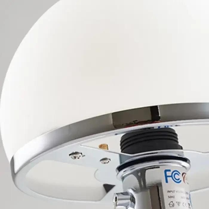 Lampe Bauhaus blanche, lampe de table