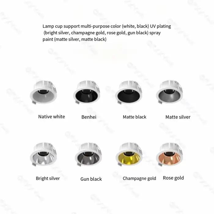 Spot lumineux Led à intensité variable, éclairage encastré au plafond, 5W, 7W, 10W, 12W, 15W, 18W, 25W, éclairage d'intérieur, AC110V-220V