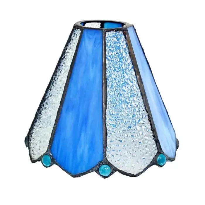 Tiffany-Abat-jour en vitrail pour support Inda, lampe de table, lampes suspendues, éclairage de plafond, applique murale, luminaires, abat-jour uniquement