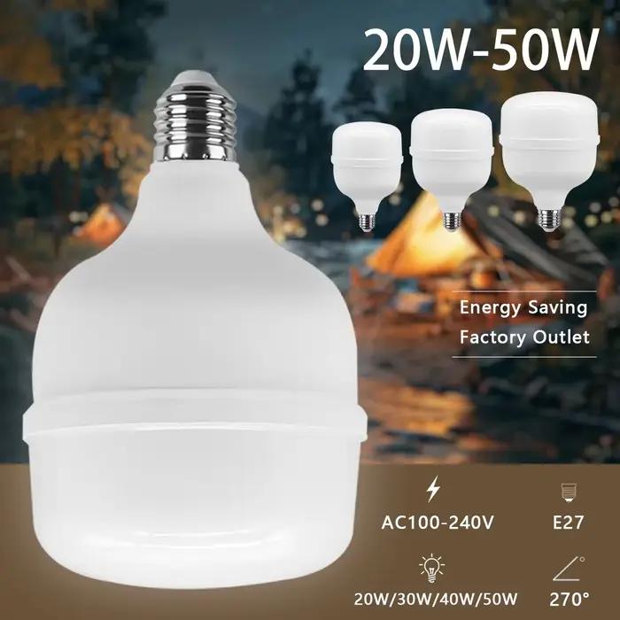 Ampoule LED super lumineuse 5000lm 50W, 1 à 5 pièces, AC 110V 220V E27, lampe LED, éclairage pour la maison et le salon
