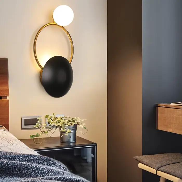 Appliques murales LED d'intérieur avec ampoule G4 pour salon, hôtels, chambre à coucher, chevet, couloir et allée