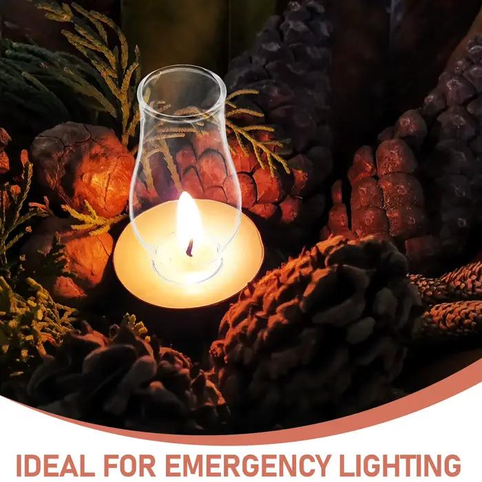 Abat-jour en verre de remplacement pour lampe à huile vintage, abat-jour transparent pour lampe Hurricane, éclairage d'urgence décoratif intérieur/extérieur