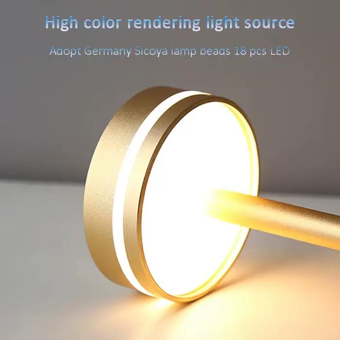 Lampe de Table à interrupteur tactile, Rechargeable, sans fil, pour bureau, Restaurant, Bar, éclairage d'ambiance, veilleuse LED décorative de chevet