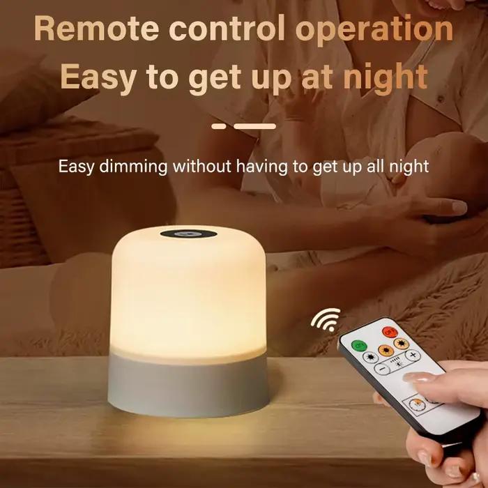 Lampe de Table lampe de chevet pour chambre à coucher 16 couleurs changeantes tactile veilleuse RGB à distance réglable Rechargeable Portable lumière de pièce