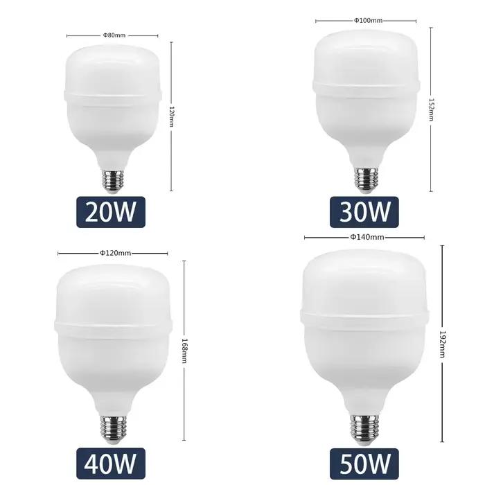 Ampoule LED super lumineuse 5000lm 50W, 1 à 5 pièces, AC 110V 220V E27, lampe LED, éclairage pour la maison et le salon
