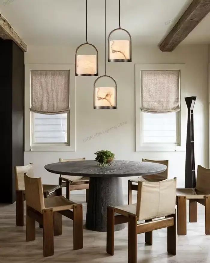Lampe suspendue en marbre de luxe de Style nordique
