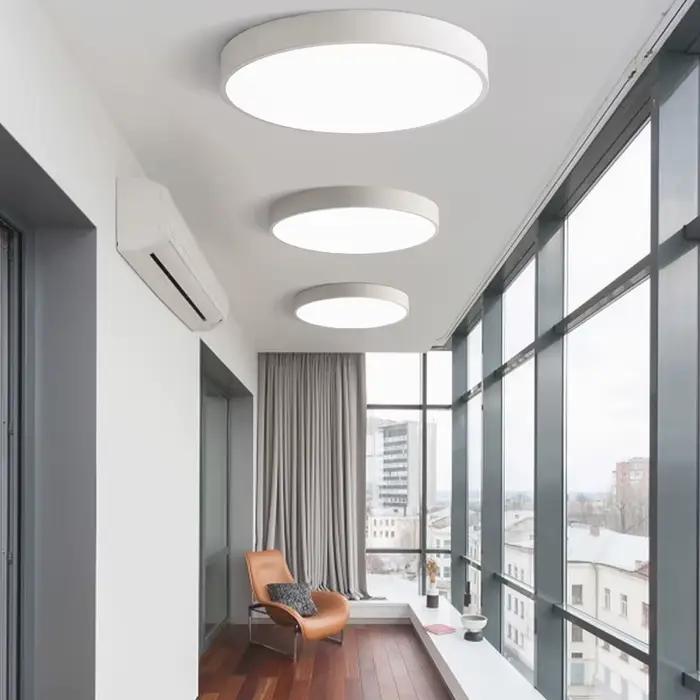 Plafonnier LED moderne pour salon, chambre, couloir, balcon, cuisine, montage en surface