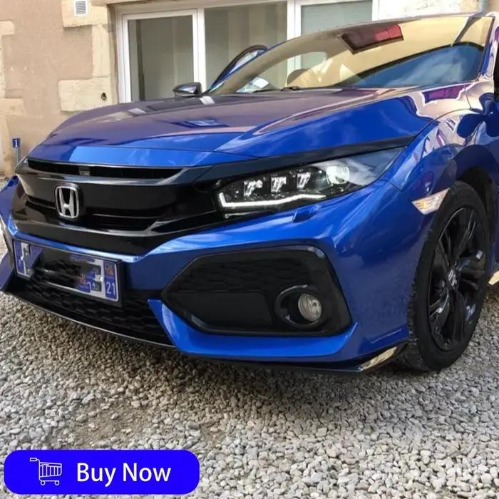 Ensemble de phares de voiture LED pour Honda Civic 10Th 2016 – 2021, mise à niveau, Signal clignotant étoile diamant, accessoires de lampe avant