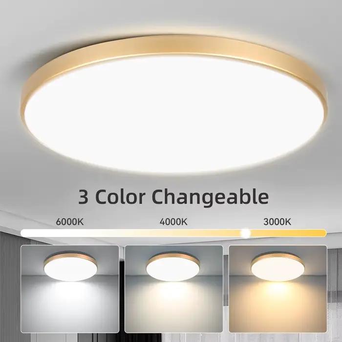 Plafonniers LED pour salle de bain IP44 étanche intérieur cuisine lumière AC165-265V 18W/30W/40W chambre plafonnier pour panneau de maison