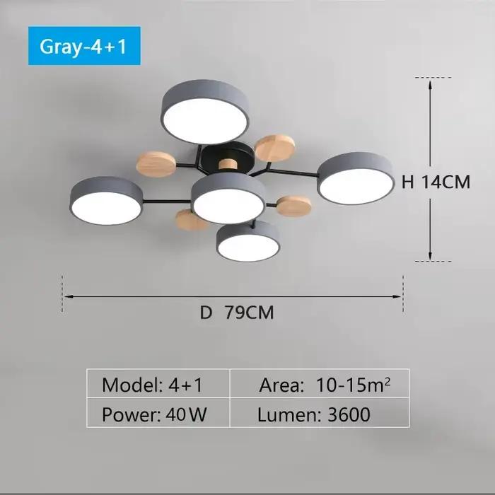 Lustre LED moderne pour salon chambre hôtel 3 couleurs différentes plafonnier nordique éclairage domestique