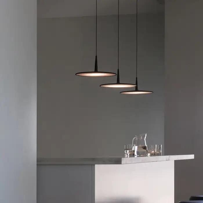 M Lampe suspendue moderne noire simple
