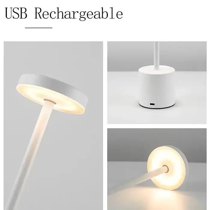 3 couleurs en 1 lampe LED lampe de Table interrupteur tactile Type C Rechargeable chevet veilleuse portable pour Club Bar chambre décor ambiant