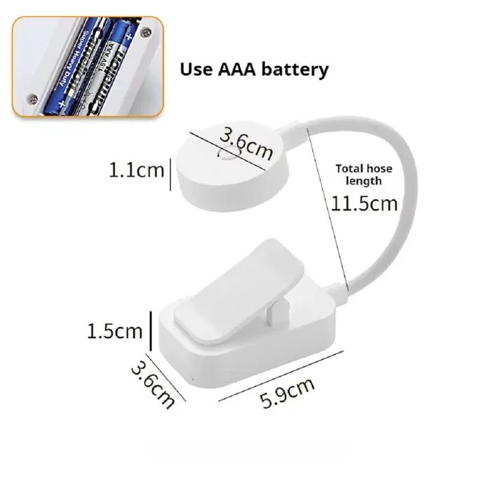 Mini lampe de lecture LED, lampe de table, lampe de lecture flexible à intensité réglable pour la lecture en voyage, la lecture à la maison, lampe de lecture portable pliable
