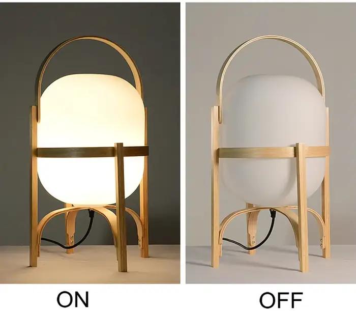 Lampe sur pied en bois moderne et simple pour salon, bureau, chambre à coucher, décoration de maison, source de lumière douce et durable