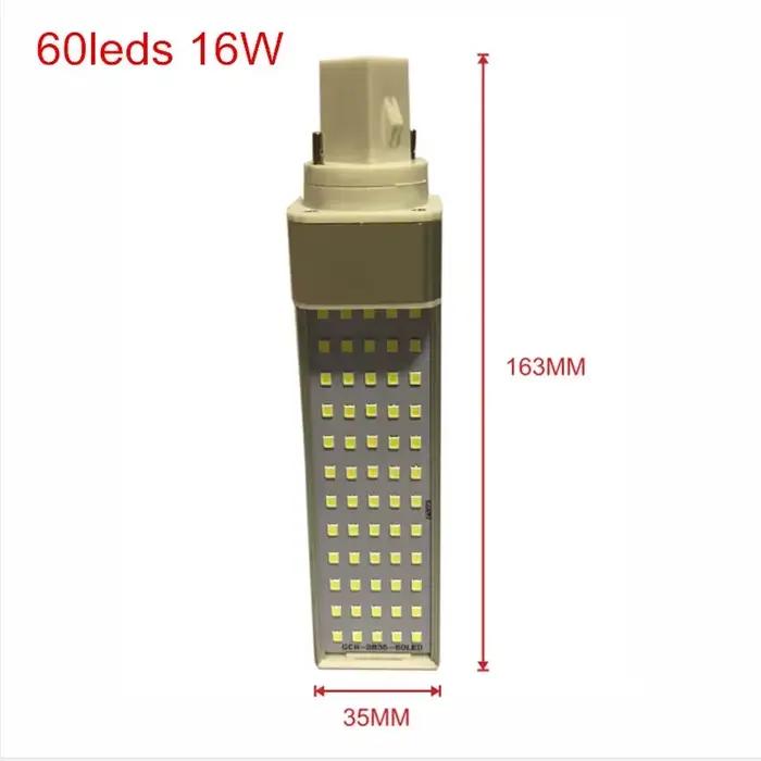 G24/E27 ampoule LED 8W 10W 12W 14W 16W 18W E27 LED ampoule de maïs lampe projecteur 180 degrés AC85-265V prise horizontale lumière