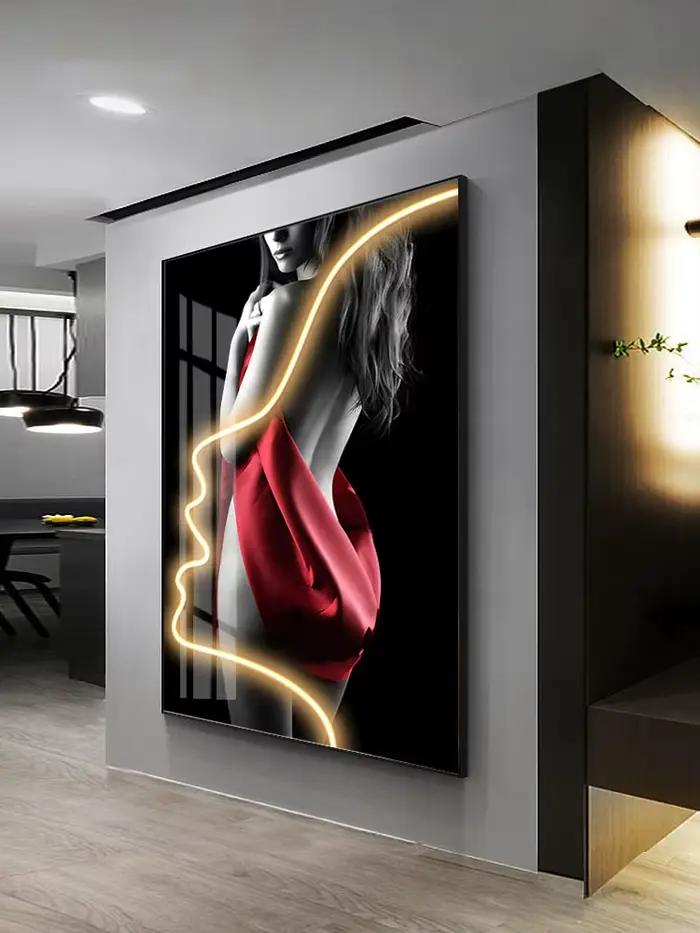 Applique Murale LED au Design Moderne, Luminaire Décoratif de Luxe, Idéal pour un Couloir, un Salon, une Salle à Manger ou une Chambre à Coucher