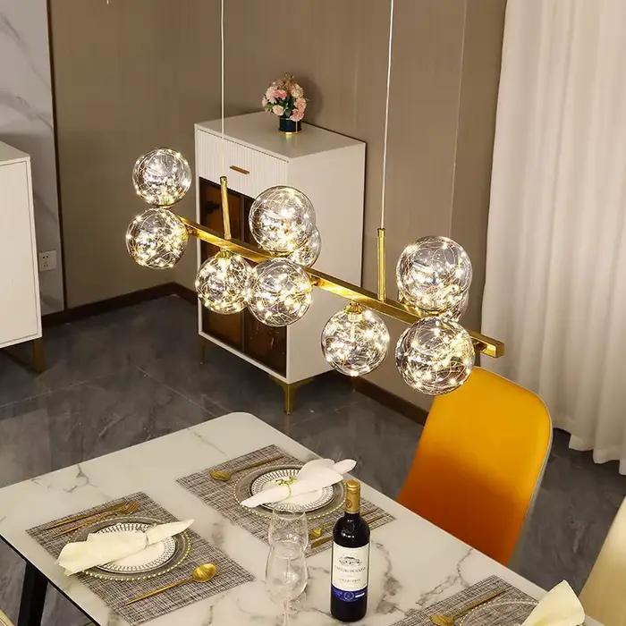 Moderne maison salle à manger salle à manger lampes suspendues éclairage intérieur plafonnier suspension lustre décoratif éclairage intérieur