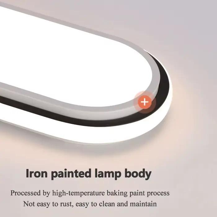 Plafonnier moderne en acrylique et fer avec ampoules LED pour chambre, salon, entrée, cuisine et autres pièces intérieures