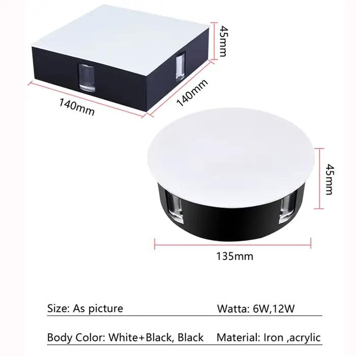 Moderne créatif croix étoile LED carré applique lavage mur lumière barre KTV hôtel couloir fond décoration murale Luminaire
