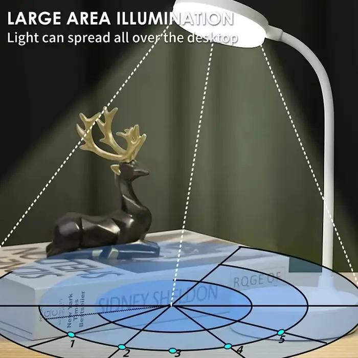 Lampe de bureau LED Portable Protection des yeux prise USB 3 gradation couleur support gradation continue Protection des yeux chambre lampe de chevet travail