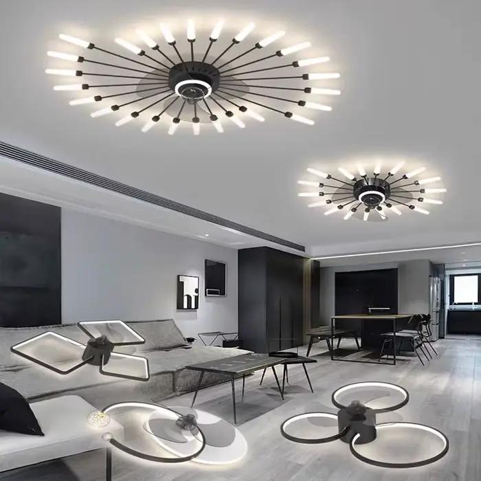 Plafonnier LED en forme de feu d'artifice, design moderne, luminaire décoratif d'intérieur, idéal pour un salon, une chambre d'enfant ou une chambre à coucher, nouveau modèle