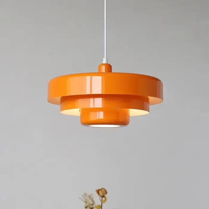 Suspension LED rétro médiévale restaurant nordique décoration de la maison plafond orange suspension café bar hôtel éclairage