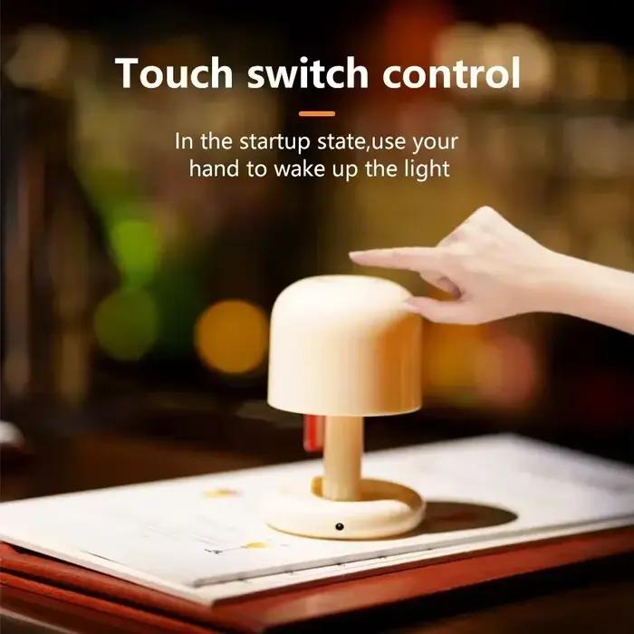 Mini lampe de chevet créative LED effet coucher de soleil, rechargeable USB, pour bureau, chambre, café, bar, décoration d'ambiance