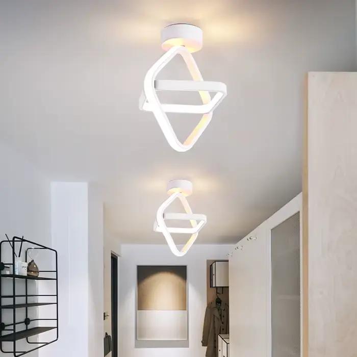 Plafonnier LED au Design Nordique Moderne, Éclairage d'Nik, Montage en Surface, Idéal pour une Chambre à Coucher, un Salon, un Couloir ou un délégations