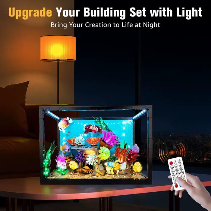 Kit d'éclairage LED pour le modèle Lego Tropical Aquarium 10366, ensemble de jouets DIY, blocs de construction non inclus