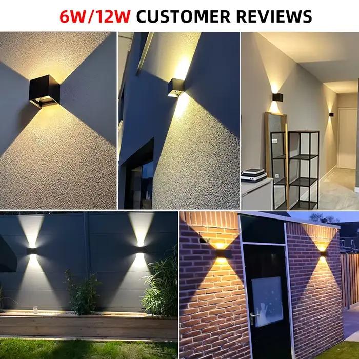 Applique Murale Intérieur Led Etanche IP65 Appliques Murales Exterieure avec Angle de Faisceau Réglable 24W idéal pour