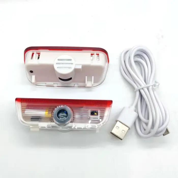 Lumière de porte LED avec batterie intégrée rechargeable, sans lampe, pour VW Passat B6 Golf5 6 7 Jetta MK5 MK6 CC Tiguan Scirocco VW R R-line