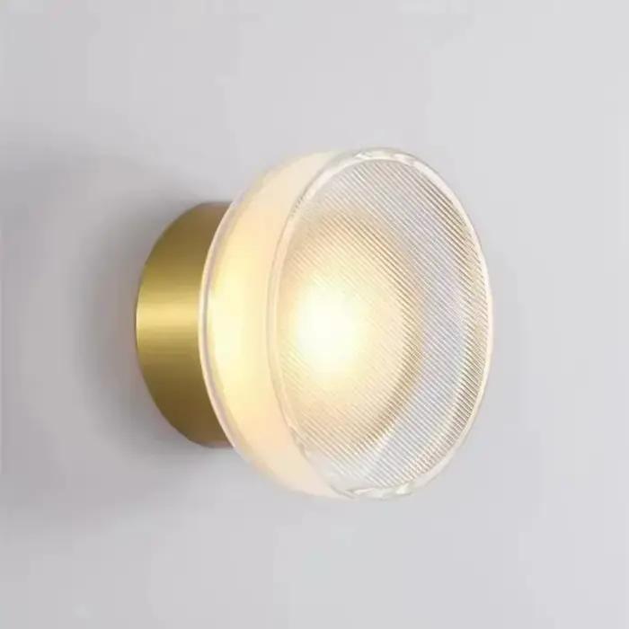 Applique murale LED ronde moderne en acrylique pour salon