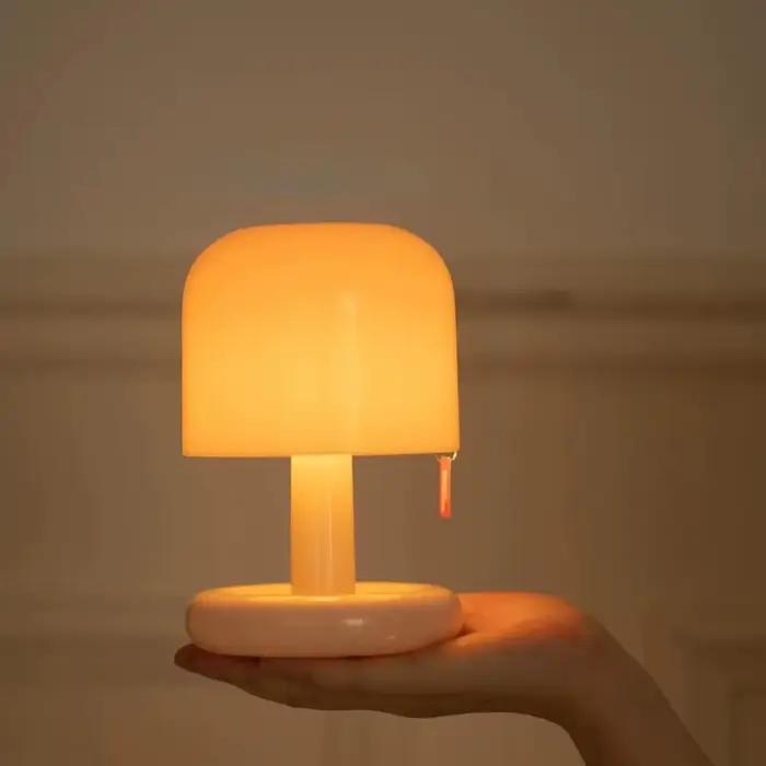 Mini lampe de chevet créative LED effet coucher de soleil, rechargeable USB, pour bureau, chambre, café, bar, décoration d'ambiance