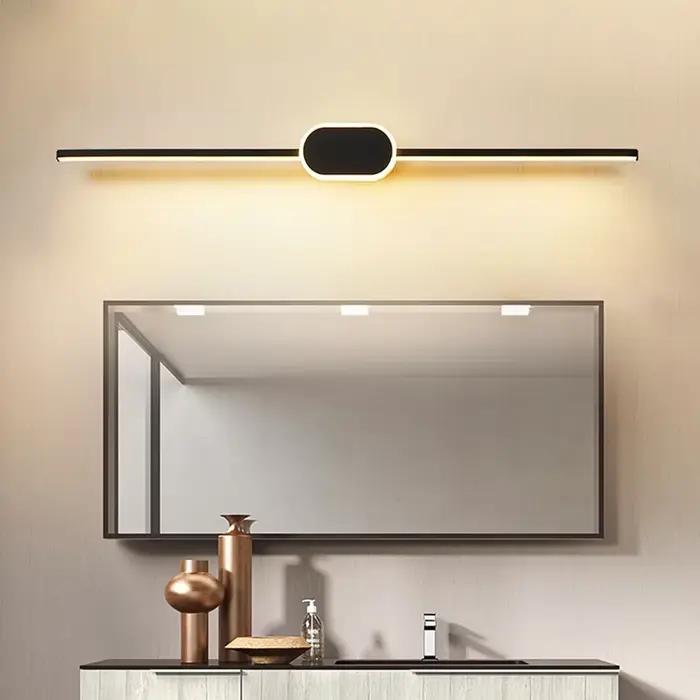Applique murale de salle de bain en aluminium, trois couleurs, pour chambre à coucher moderne, éclairage LED pour maquillage, lampe de chevet, éclairage mural d'ambiance