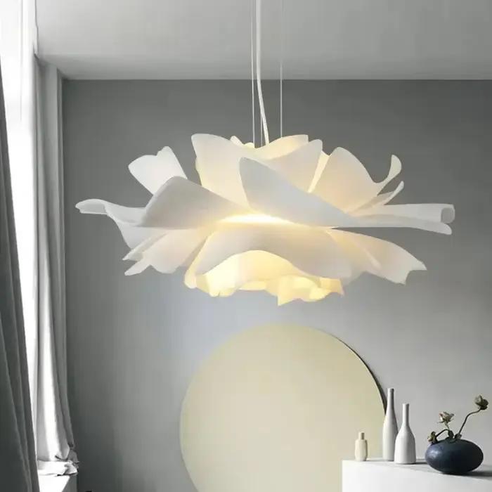 Plafonnier LED au Design Nordique Français en Forme de Cône Enrichi
