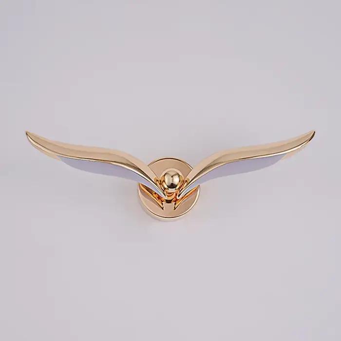 Lampe murale LED créative en forme de mouette dorée pour chambre à coucher salon nordique élégance moderne à offrir