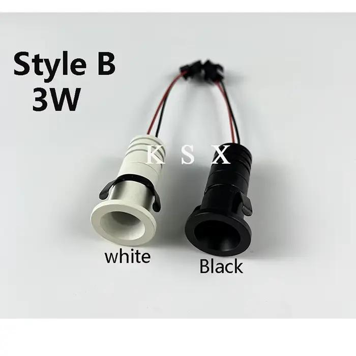 Mini Spot lumineux LED encastrable pour le plafond, 1/3W, 12v dc, avec découpe, éclairage de vitrine, AC85-265V mm