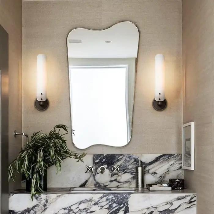 2025 moderne cuivre verre salon plafond lustre salle à manger suspension lampe TV fond allée chambre chevet applique murale